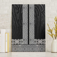 New Zealand Maori Kowhaiwhai Canvas Wall Art Pango Maui and Mangopare LT9 Without Frame Black - Polynesian Pride