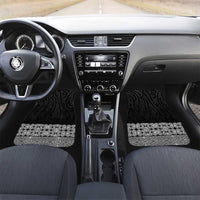 New Zealand Maori Kowhaiwhai Car Mats Pango Maui and Mangopare LT9 Set 2pcs - Front Black - Polynesian Pride