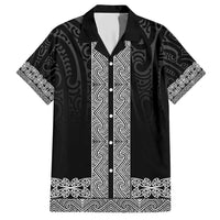 New Zealand Maori Kowhaiwhai Hawaiian Shirt Pango Maui and Mangopare LT9 Black - Polynesian Pride