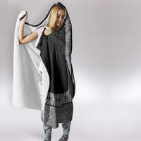 New Zealand Maori Kowhaiwhai Hooded Blanket Pango Maui and Mangopare LT9 - Polynesian Pride