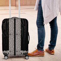 New Zealand Maori Kowhaiwhai Luggage Cover Pango Maui and Mangopare