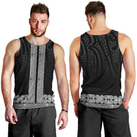 New Zealand Maori Kowhaiwhai Men Tank Top Pango Maui and Mangopare LT9 - Polynesian Pride