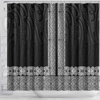 New Zealand Maori Kowhaiwhai Shower Curtain Pango Maui and Mangopare LT9 - Polynesian Pride