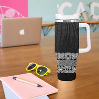 New Zealand Maori Kowhaiwhai Tumbler With Handle Pango Maui and Mangopare LT9 - Polynesian Pride