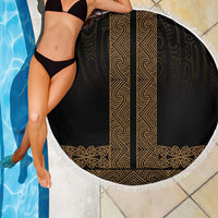 New Zealand Maori Kowhaiwhai Beach Blanket Parauri Maui and Mangopare LT9 - Polynesian Pride
