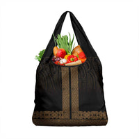 New Zealand Maori Kowhaiwhai Grocery Bag Parauri Maui and Mangopare LT9 1-pack One Size Brown - Polynesian Pride