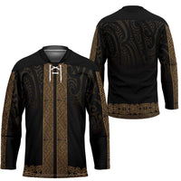 New Zealand Maori Kowhaiwhai Hockey Jersey Parauri Maui and Mangopare LT9 - Polynesian Pride