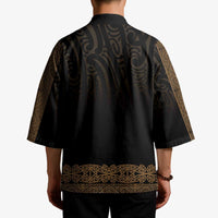 New Zealand Maori Kowhaiwhai Kimono Parauri Maui and Mangopare LT9 - Polynesian Pride