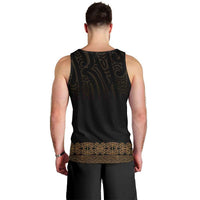 New Zealand Maori Kowhaiwhai Men Tank Top Parauri Maui and Mangopare LT9 - Polynesian Pride