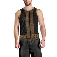 New Zealand Maori Kowhaiwhai Men Tank Top Parauri Maui and Mangopare LT9 - Polynesian Pride