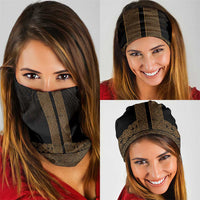 New Zealand Maori Kowhaiwhai Neck Gaiter Parauri Maui and Mangopare LT9 - Polynesian Pride