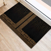 New Zealand Maori Kowhaiwhai Rubber Doormat Parauri Maui and Mangopare LT9 - Polynesian Pride
