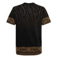 New Zealand Maori Kowhaiwhai Rugby Jersey Parauri Maui and Mangopare LT9 - Polynesian Pride