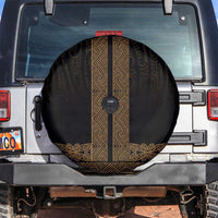 New Zealand Maori Kowhaiwhai Spare Tire Cover Parauri Maui and Mangopare LT9 Brown - Polynesian Pride