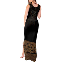 New Zealand Maori Kowhaiwhai Tank Maxi Dress Parauri Maui and Mangopare LT9 - Polynesian Pride