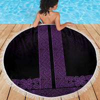 New Zealand Maori Kowhaiwhai Beach Blanket Waiporoporo Maui and Mangopare LT9 - Polynesian Pride