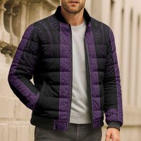New Zealand Maori Kowhaiwhai Bomber Puffer Jacket Waiporoporo Maui and Mangopare LT9 - Polynesian Pride