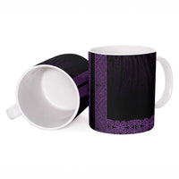 New Zealand Maori Kowhaiwhai Ceramic Mug Waiporoporo Maui and Mangopare LT9 - Polynesian Pride