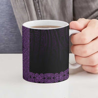 New Zealand Maori Kowhaiwhai Ceramic Mug Waiporoporo Maui and Mangopare LT9 - Polynesian Pride