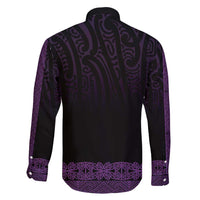 New Zealand Maori Kowhaiwhai Family Matching Puletasi and Hawaiian Shirt Waiporoporo Maui and Mangopare LT9 - Polynesian Pride
