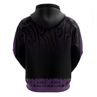 New Zealand Maori Kowhaiwhai Hoodie Waiporoporo Maui and Mangopare LT9 - Polynesian Pride