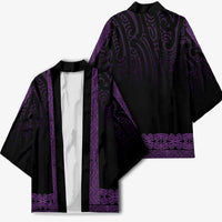 New Zealand Maori Kowhaiwhai Kimono Waiporoporo Maui and Mangopare LT9 - Polynesian Pride