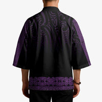 New Zealand Maori Kowhaiwhai Kimono Waiporoporo Maui and Mangopare LT9 - Polynesian Pride