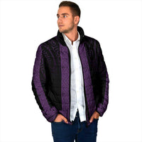 New Zealand Maori Kowhaiwhai Padded Jacket Waiporoporo Maui and Mangopare LT9 - Polynesian Pride