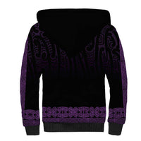 New Zealand Maori Kowhaiwhai Sherpa Hoodie Waiporoporo Maui and Mangopare LT9 - Polynesian Pride
