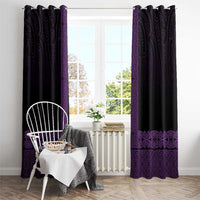 New Zealand Maori Kowhaiwhai Window Curtain Waiporoporo Maui and Mangopare LT9 - Polynesian Pride