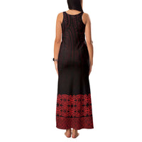 New Zealand Maori Kowhaiwhai Family Matching Tank Maxi Dress and Hawaiian Shirt Whero Maui and Mangopare LT9 - Polynesian Pride