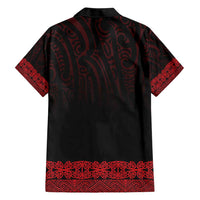 New Zealand Maori Kowhaiwhai Hawaiian Shirt Whero Maui and Mangopare LT9 - Polynesian Pride