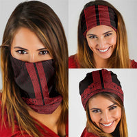 New Zealand Maori Kowhaiwhai Neck Gaiter Whero Maui and Mangopare LT9 - Polynesian Pride