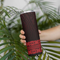 New Zealand Maori Kowhaiwhai Skinny Tumbler Whero Maui and Mangopare LT9 - Polynesian Pride