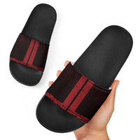 New Zealand Maori Kowhaiwhai Slide Sandals Whero Maui and Mangopare LT9 - Polynesian Pride