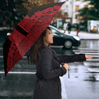 New Zealand Maori Kowhaiwhai Umbrella Whero Maui and Mangopare LT9 - Polynesian Pride