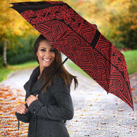 New Zealand Maori Kowhaiwhai Umbrella Whero Maui and Mangopare LT9 - Polynesian Pride