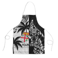 Fiji New Zealand Rugby Personalised Apron Maori and Tapa Pattern - Polynesian Pride