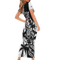 Custom Fiji New Zealand Family Matching Short Sleeve Bodycon Dress and Hawaiian Shirt Maori mix Tapa Pattern Version LT9 - Polynesian Pride