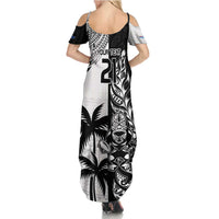 Custom Fiji New Zealand Family Matching Summer Maxi Dress and Hawaiian Shirt Maori mix Tapa Pattern Version LT9 - Polynesian Pride