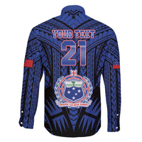 Custom Manu Samoa Sevens Rugby Family Matching Short Sleeve Bodycon Dress and Hawaiian Shirt Samoan Tribal Tattoo LT9 - Polynesian Pride