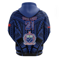 Custom Manu Samoa Sevens Rugby Hoodie Samoan Tribal Tattoo