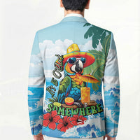 Funny Parrot Margarita Five O'clock Somewhere Blazer