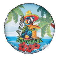 Funny Parrot Margarita Five O'clock Somewhere Spare Tire Cover