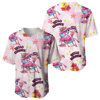 Hawaii Flamingo Hello Summer Baseball Jersey Hawaiian Quilt Pattern LT9 - Polynesian Pride