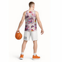 Hawaii Flamingo Hello Summer Basketball Jersey Hawaiian Quilt Pattern