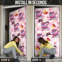 Hawaii Flamingo Hello Summer Door Cover Hawaiian Quilt Pattern LT9 - Polynesian Pride