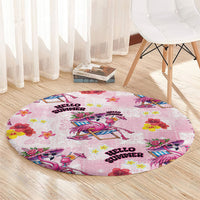 Hawaii Flamingo Hello Summer Round Carpet Hawaiian Quilt Pattern LT9 - Polynesian Pride
