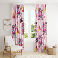Hawaii Flamingo Hello Summer Window Curtain Hawaiian Quilt Pattern LT9 - Polynesian Pride