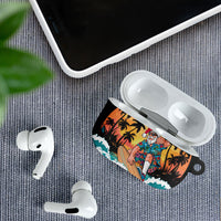 Vintage Santa Claus Surfing Summer AirPods Case Mele Kalikimaka i Iulai! LT9 - Polynesian Pride